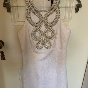 Laundry White Quilted Graduation Dress Size 0